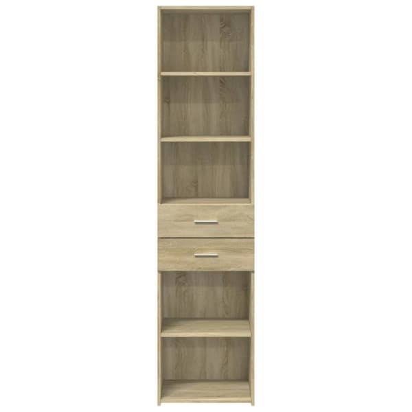 vidaXL Hylle sonoma eik 45x42,5x185 cm konstruert tre