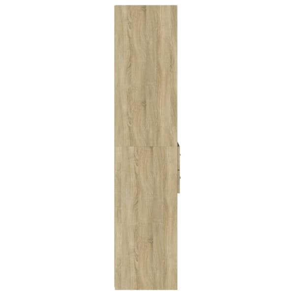 vidaXL Hylle sonoma eik 45x42,5x185 cm konstruert tre