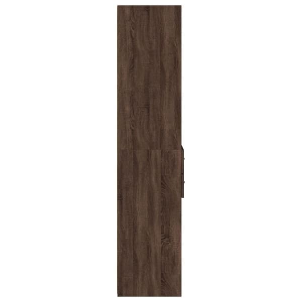 vidaXL Hylle brun eik 40x42,5x185 cm konstruert tre