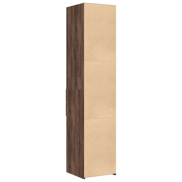 vidaXL Hylle brun eik 40x42,5x185 cm konstruert tre