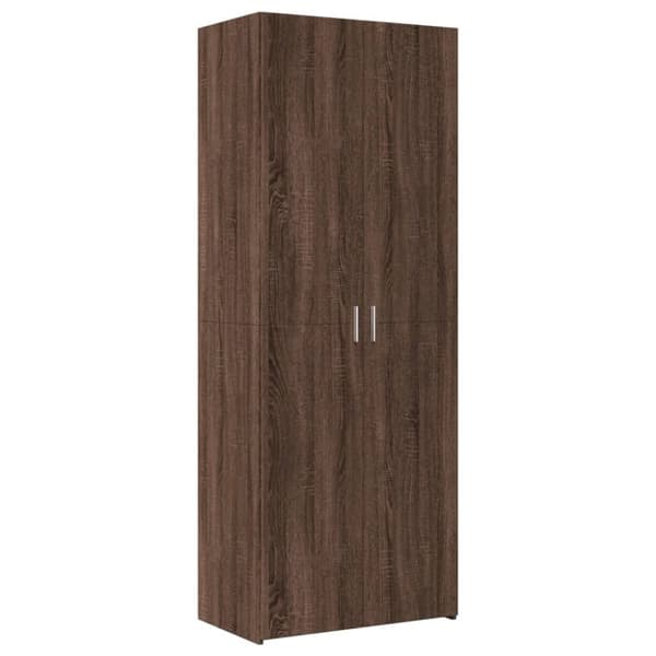 vidaXL Högskåp brun ek 70x42,5x185 cm konstruerat trä