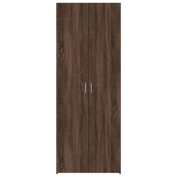 vidaXL Högskåp brun ek 70x42,5x185 cm konstruerat trä
