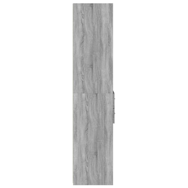 vidaXL Hylle grå sonoma 45x42,5x185 cm konstruert tre