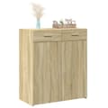 Miniatyrbilde 4 av 11: vidaXL Skjenk sonoma eik 80x42,5x93 cm konstruert tre