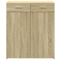 Miniatyrbilde 5 av 11: vidaXL Skjenk sonoma eik 80x42,5x93 cm konstruert tre