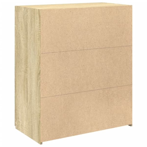 vidaXL Skjenk sonoma eik 80x42,5x93 cm konstruert tre