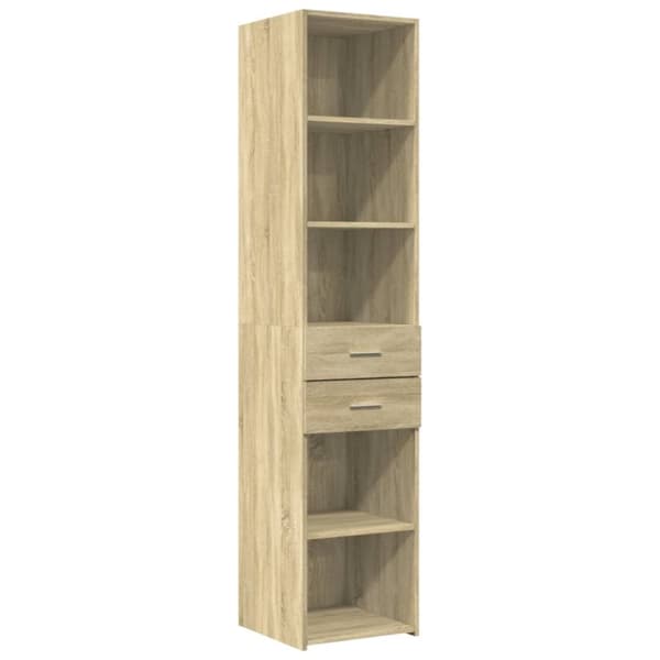 vidaXL Hylle sonoma eik 40x42,5x185 cm konstruert tre
