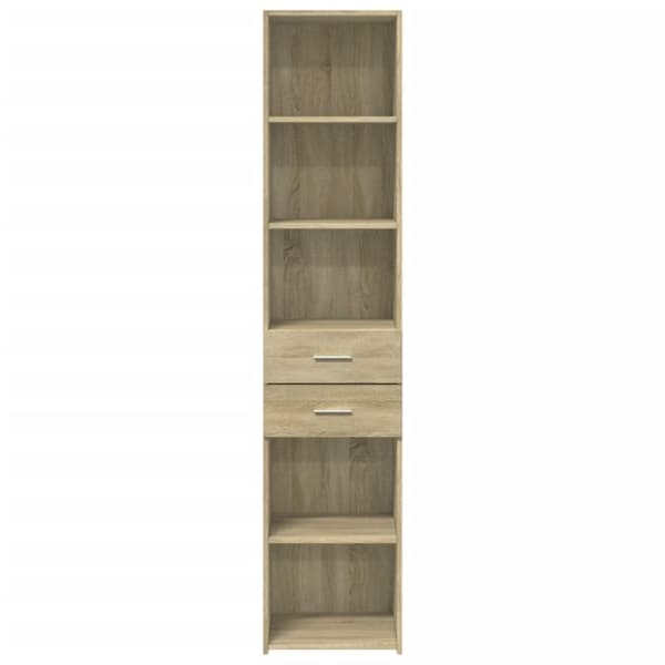 vidaXL Hylle sonoma eik 40x42,5x185 cm konstruert tre
