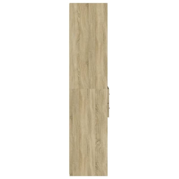 vidaXL Hylle sonoma eik 40x42,5x185 cm konstruert tre