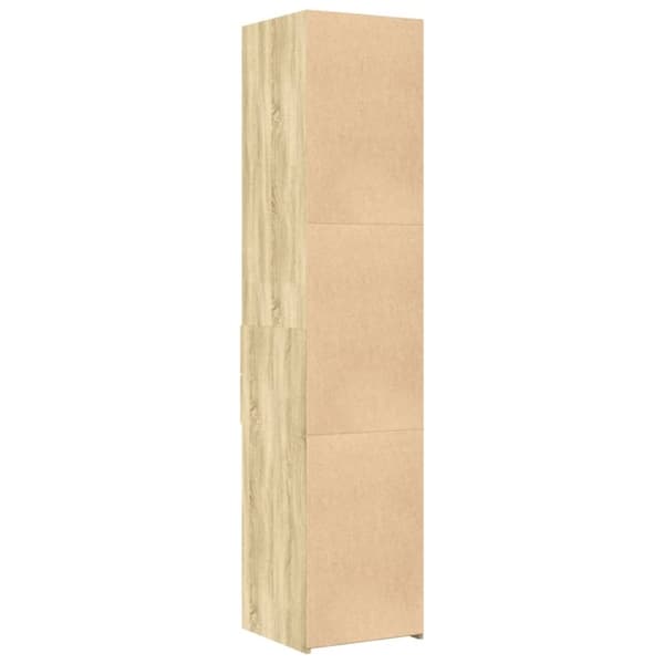 vidaXL Hylle sonoma eik 40x42,5x185 cm konstruert tre