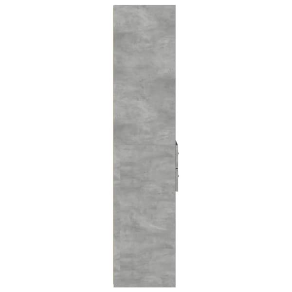 vidaXL højskab 40x42,5x185 cm konstrueret træ betongrå