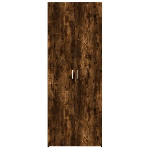 vidaXL skab 70x42,5x185 cm konstrueret træ røget egetræsfarve