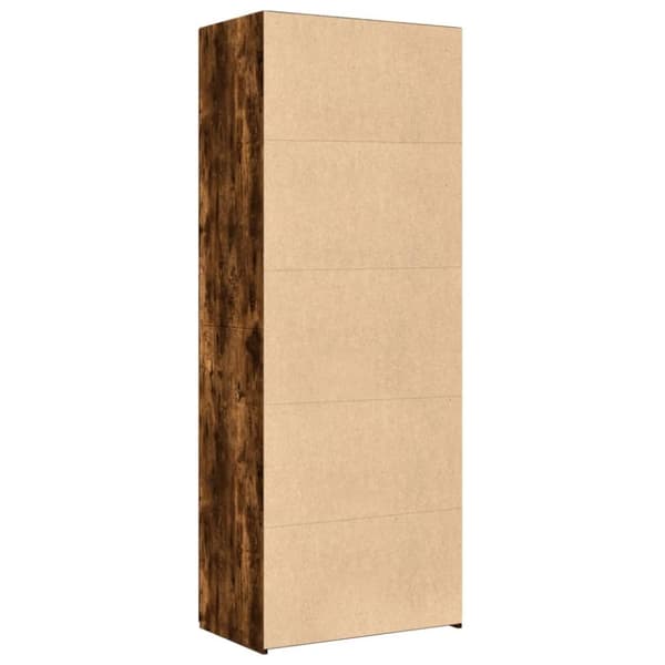vidaXL skab 70x42,5x185 cm konstrueret træ røget egetræsfarve