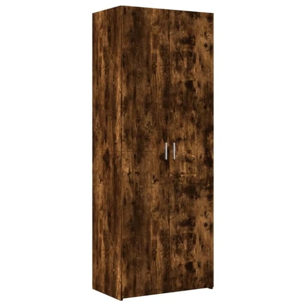 vidaXL skab 70x42,5x185 cm konstrueret træ røget egetræsfarve