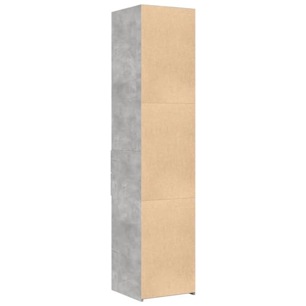 vidaXL højskab 40x42,5x185 cm konstrueret træ betongrå