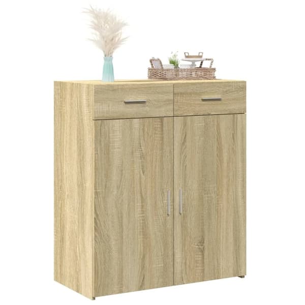 vidaXL Senkki Sonoma tammi 80x42,5x93 cm tekninen puu