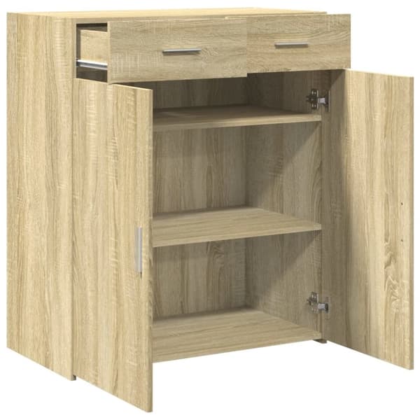vidaXL Senkki Sonoma tammi 80x42,5x93 cm tekninen puu