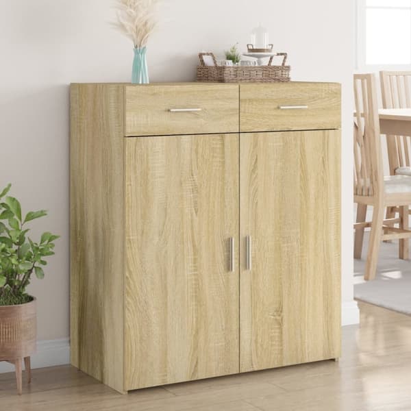 vidaXL Senkki Sonoma tammi 80x42,5x93 cm tekninen puu