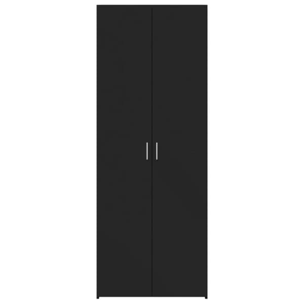 vidaXL Highboard svart 70x42,5x185 cm konstruert tre