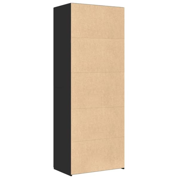 vidaXL Highboard svart 70x42,5x185 cm konstruert tre