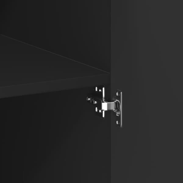 vidaXL Highboard svart 70x42,5x185 cm konstruert tre