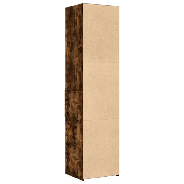 vidaXL Hylle røkt eik 45x42,5x185 cm konstruert tre