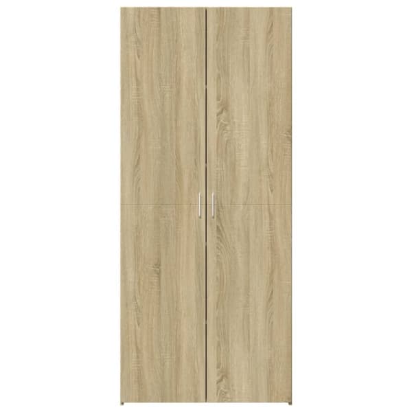 vidaXL Highboard sonoma eik 70x42,5x185 cm konstruert tre
