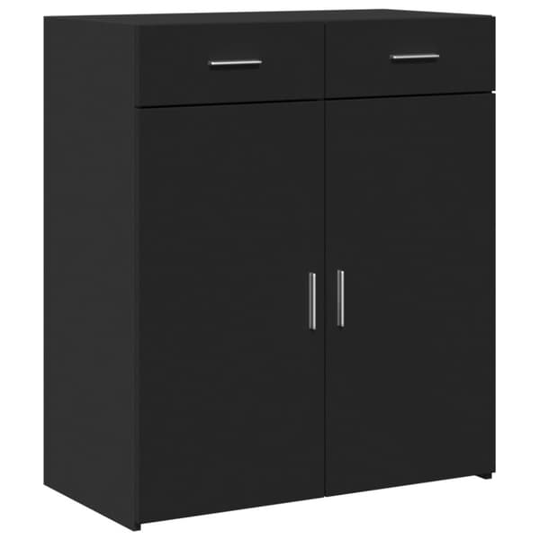 vidaXL Skjenk svart 80x42,5x93 cm konstruert tre