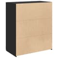 Miniatyrbilde 7 av 11: vidaXL Skjenk svart 80x42,5x93 cm konstruert tre