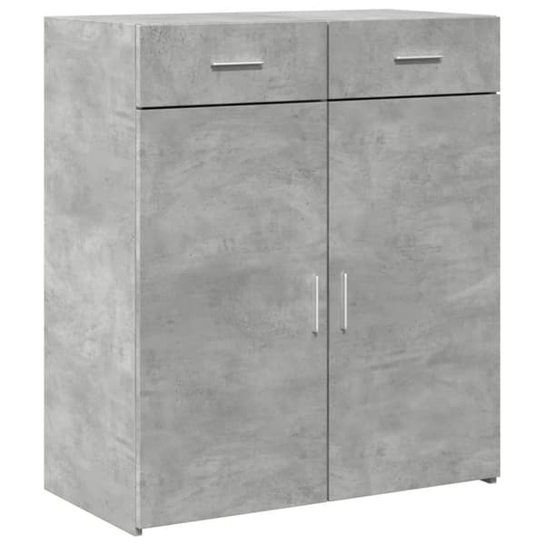 vidaXL Skjenk betonggrå 80x42,5x93 cm konstruert tre
