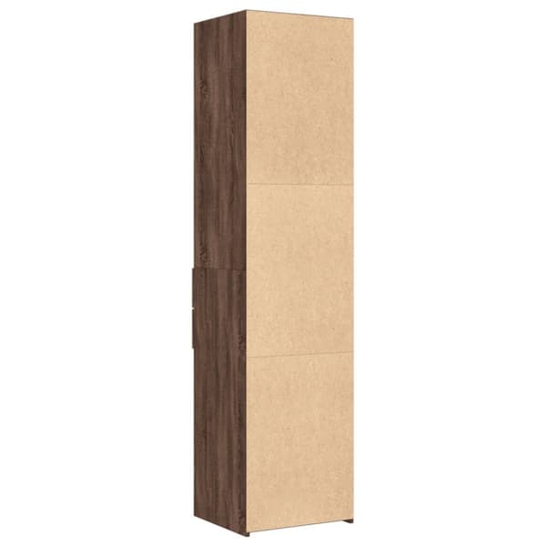 vidaXL Hylle brun eik 45x42,5x185 cm konstruert tre