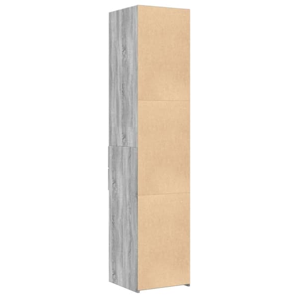 vidaXL Hylle grå sonoma 40x42,5x185 cm konstruert tre