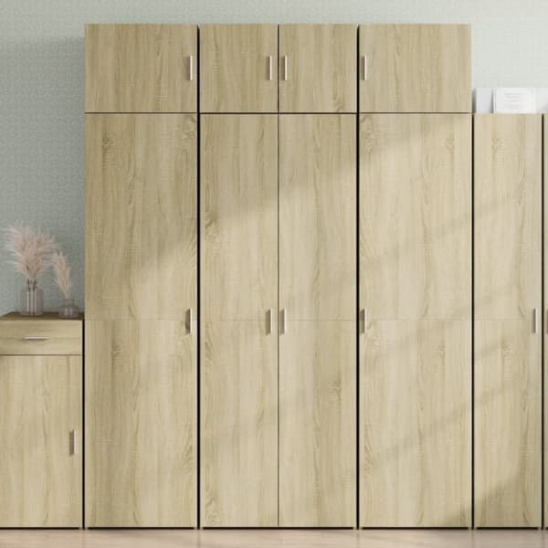 vidaXL skab 70x42,5x185 cm konstrueret træ sonoma-eg