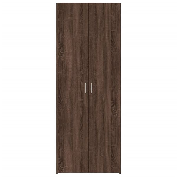 vidaXL skab 70x42,5x185 cm konstrueret træ brun egetræsfarve