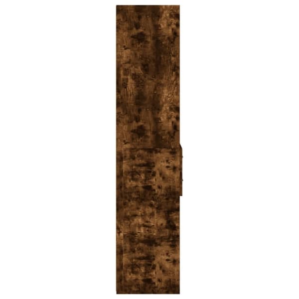 vidaXL højskab 40x42,5x185 cm konstrueret træ røget egetræsfarve