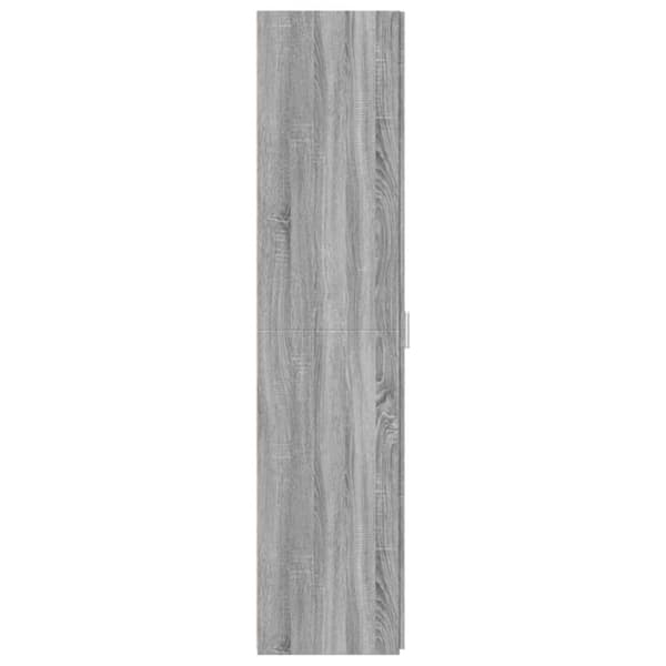 vidaXL reol 30x42,5x185 cm konstrueret træ grå sonoma-eg