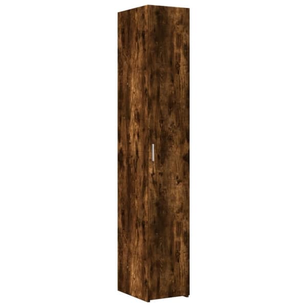 vidaXL Hylle røkt eik 30x42,5x185 cm konstruert tre