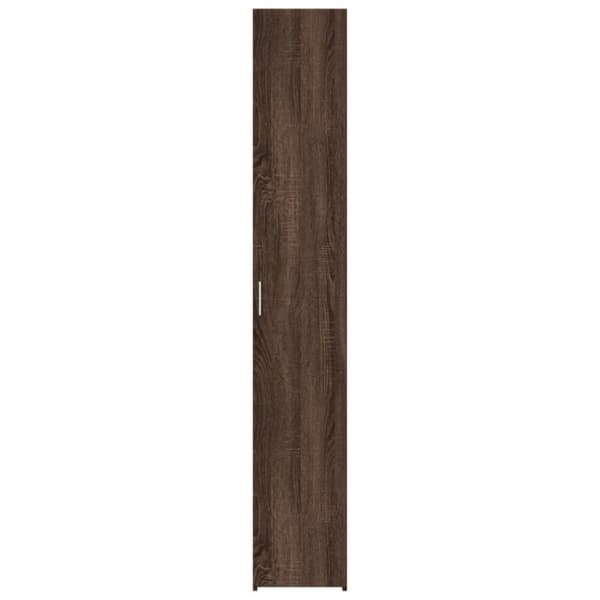 vidaXL Högskåp brun ek 30x42,5x185 cm konstruerat trä