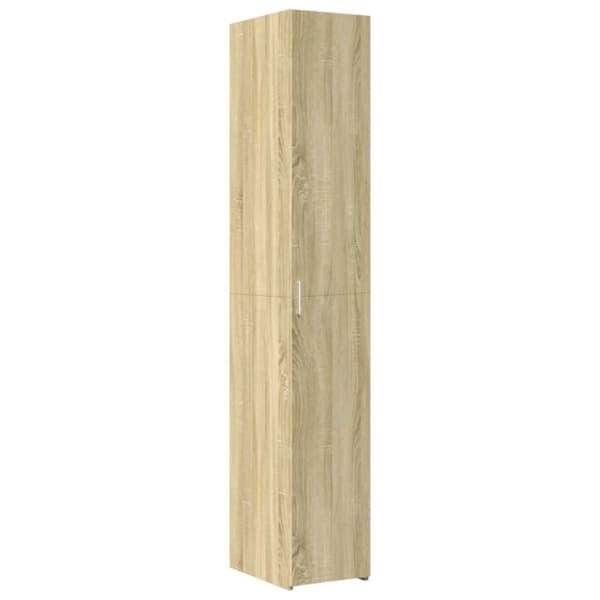 vidaXL reol 30x42,5x185 cm konstrueret træ sonoma-eg