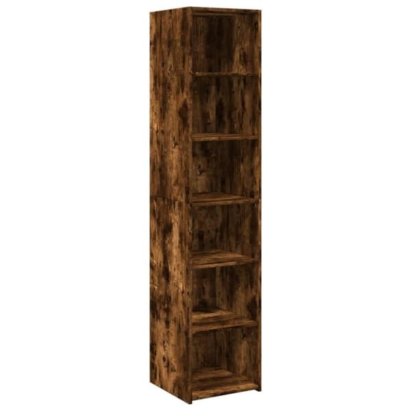 vidaXL Highboard røkt eik 40x41x185 cm konstruert tre