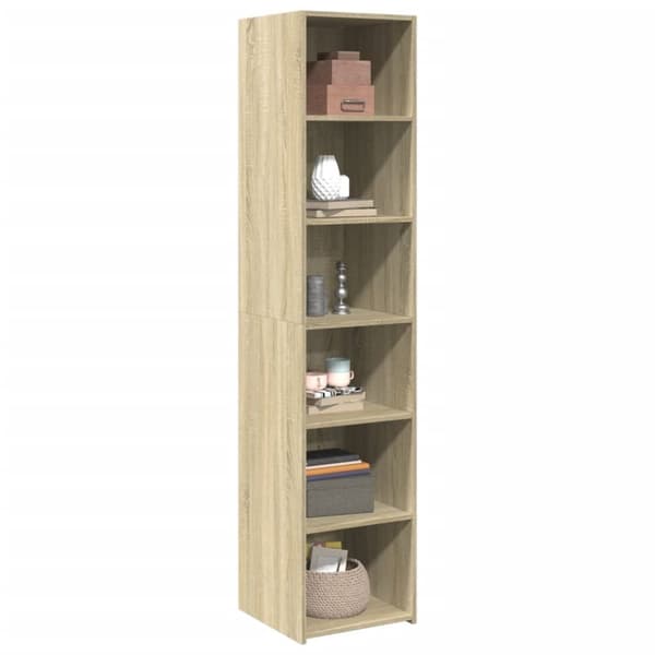 vidaXL højskab 40x41x185 cm konstrueret træ sonoma-eg