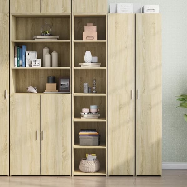 vidaXL højskab 40x41x185 cm konstrueret træ sonoma-eg