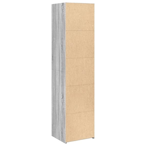 vidaXL Kaappi harmaa Sonoma 45x41x185 cm tekninen puu
