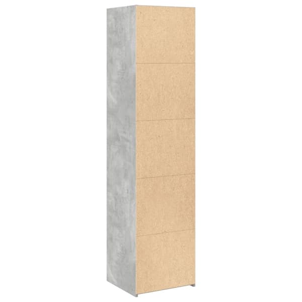 vidaXL reol 45x41x185 cm konstrueret træ betongrå