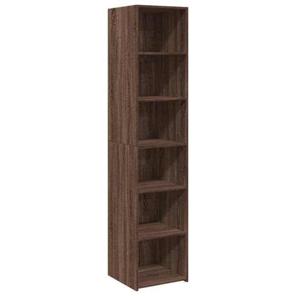 vidaXL højskab 40x41x185 cm konstrueret træ brun egetræsfarve