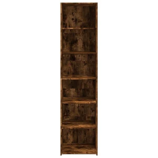 vidaXL reol 45x41x185 cm konstrueret træ røget egetræsfarve