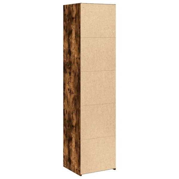vidaXL reol 45x41x185 cm konstrueret træ røget egetræsfarve