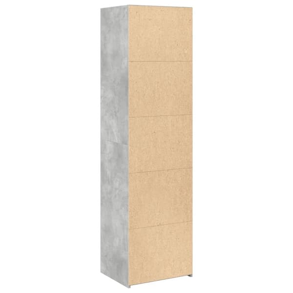 vidaXL højskab 50x41x185 cm konstrueret træ betongrå