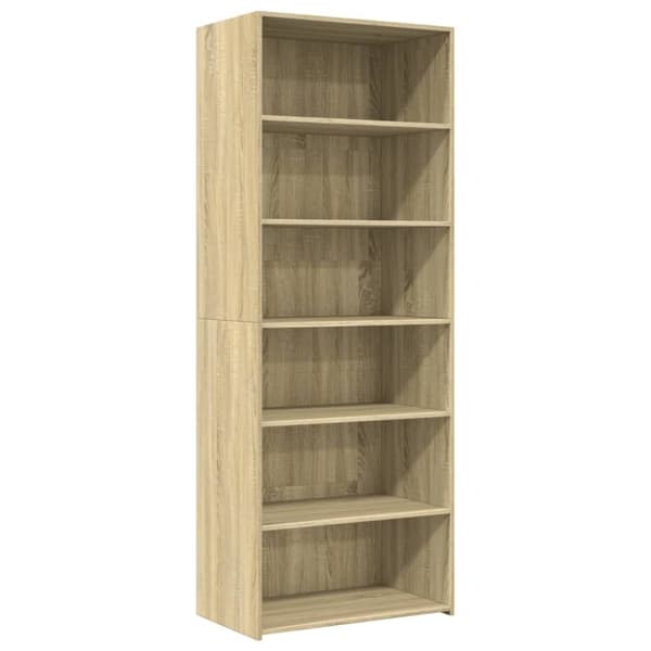 vidaXL Högskåp sonoma-ek 70x41x185 cm konstruerat trä