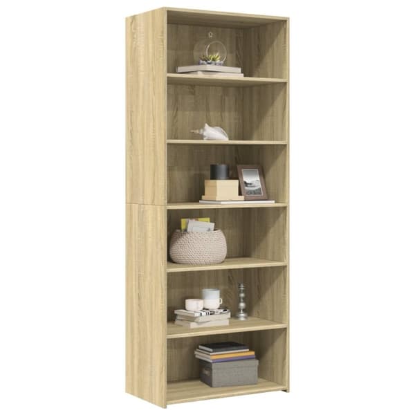 vidaXL Högskåp sonoma-ek 70x41x185 cm konstruerat trä